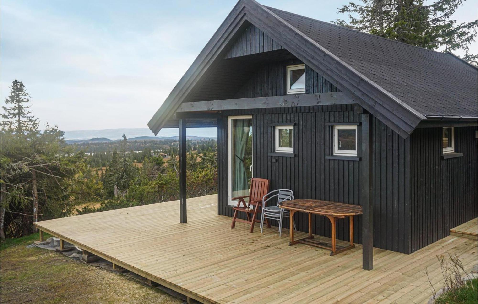 Amazing Home In Sjusjoen With Kitchen Экстерьер фото